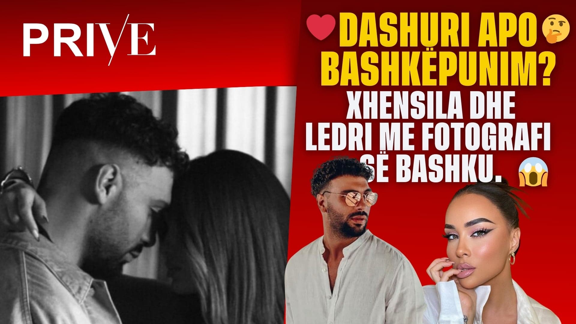 Dashuri apo bashkëpunim? Xhensila dhe Ledri me fotografi së bashku (VIDEO)