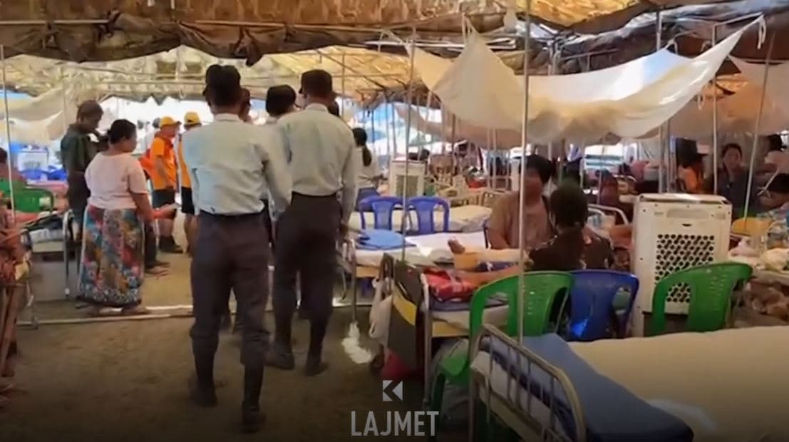 Shkatërrimi nga tërmeti - tendat shndërrohen në spitale në Mianmar (VIDEO)