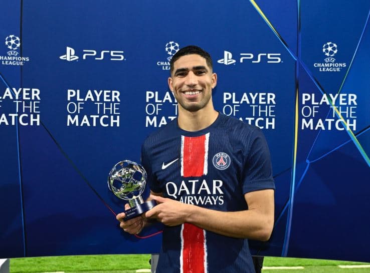 Hakimi, lojtari i ndeshjes në triumfin e PSG-së ndaj Arsenalit