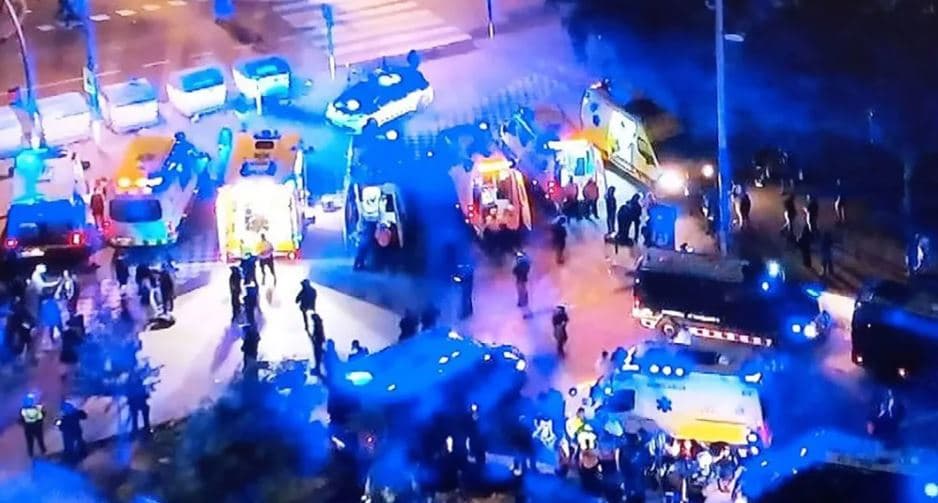 13 të lënduar pasi makina përplasi turmën në ndeshjen Barcelona-Espanyol