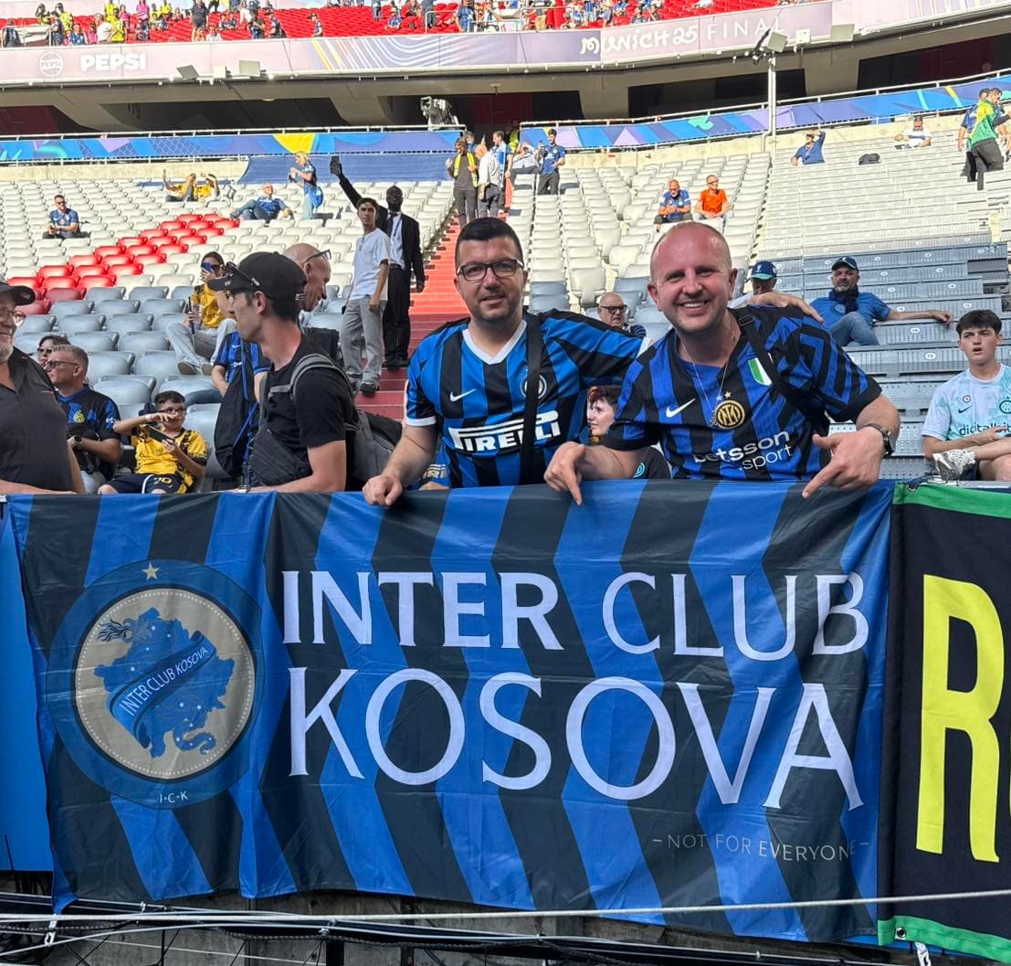 Tifozët nga Kosova në përkrahje të Interit në “Allianz Arena”