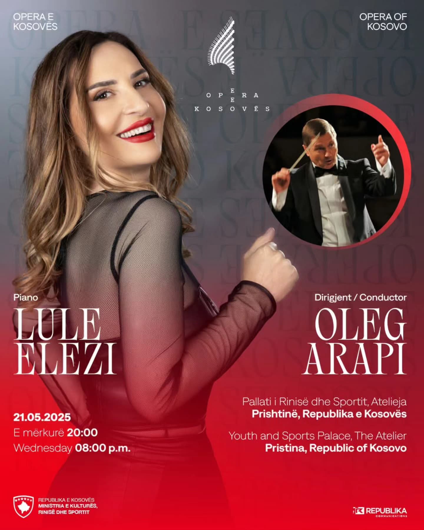 Lule Elezi për herë të parë performon me Orkestrën e Operës së Kosovës