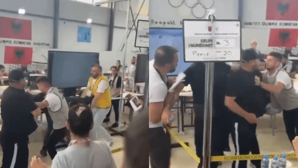 Sherr gjatë numërimit, vëzhguesi godet me grusht kryetarin e KZAZ në Kashar (PAMJE)