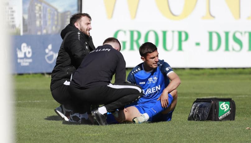 Futbollisti Peci pësoi frakturë në hundë, KF Llapi thotë se gjendja e tij është stabile