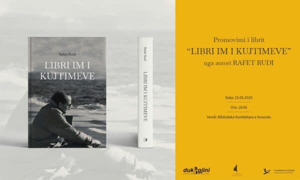“Libri im i kujtimeve” nga Rafet Rudi promovohet sot në Bibliotekën Kombëtare
