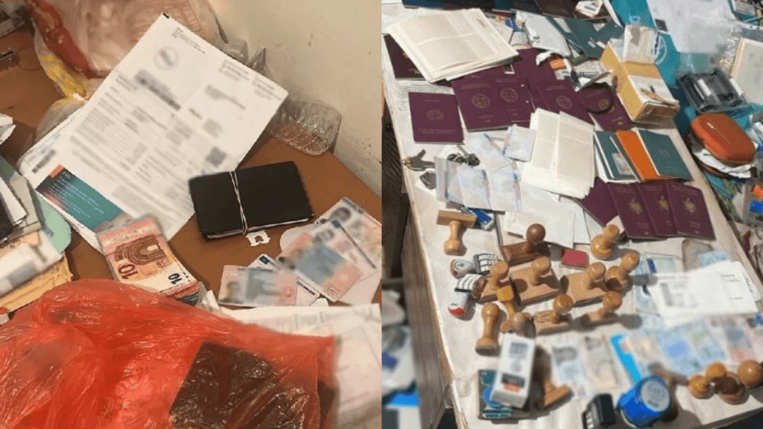 Zbulohen 4 laboratorë të falsifikimit të pasaportave shqiptare e greke, 23 në pranga