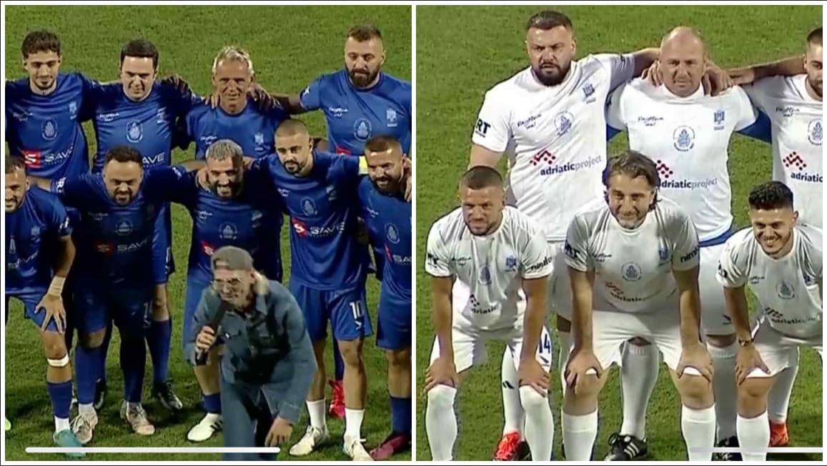 Nga emra të futbollit botëror e figurat e tjera publike, dy formacionet startuese të Ndeshjes së Yjeve