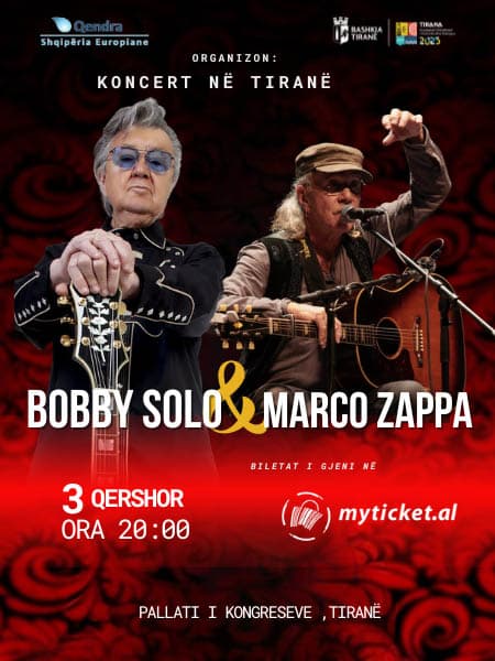 Bobby Solo dhe Marco Zappa sonte me koncert në Tiranë