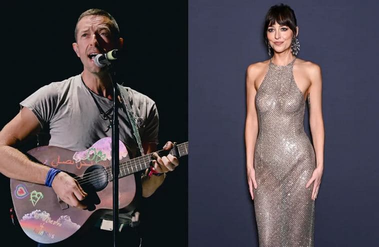 Chris Martin vazhdon të promovojë filmin e ri të ish-të dashurës së tij, Dakota Johnson