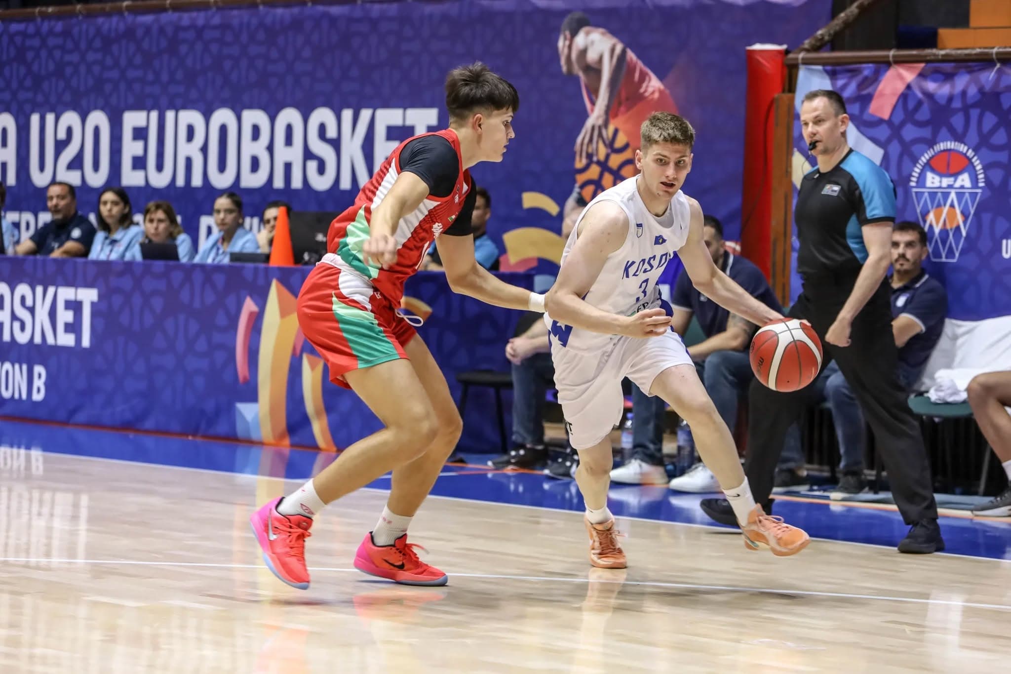 Kampionati U20 i basketbollit: Kosova përballet me Zvicrën në çerekfinale