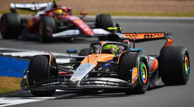 Shiu shkakton trazira, por Norris del fitimtar në garën britanike të Formula 1