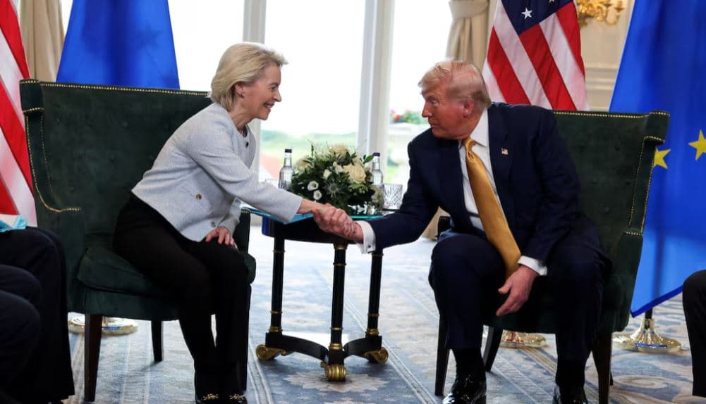 Trump dhe Von der Leyen  takohen për të arritur marrëveshjen tregtare, duke vlerësuar shanset 50-50