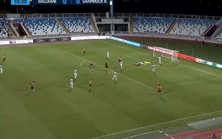 Ballkani ndez “Fadil Vokrrin”, Adetunji realizon ndaj Shamrockut