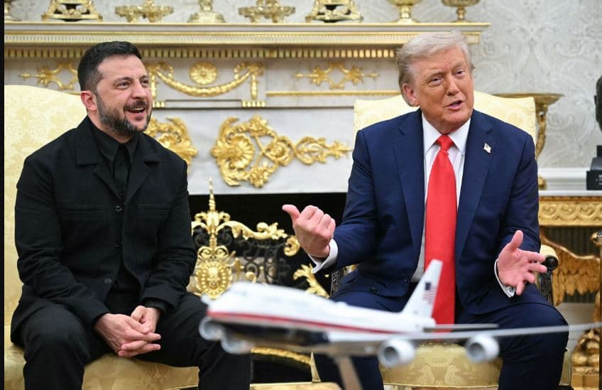 Herën e kaluar e talli, kësaj radhe Trump e vlerëson kostumin e zi të Zelenskyt