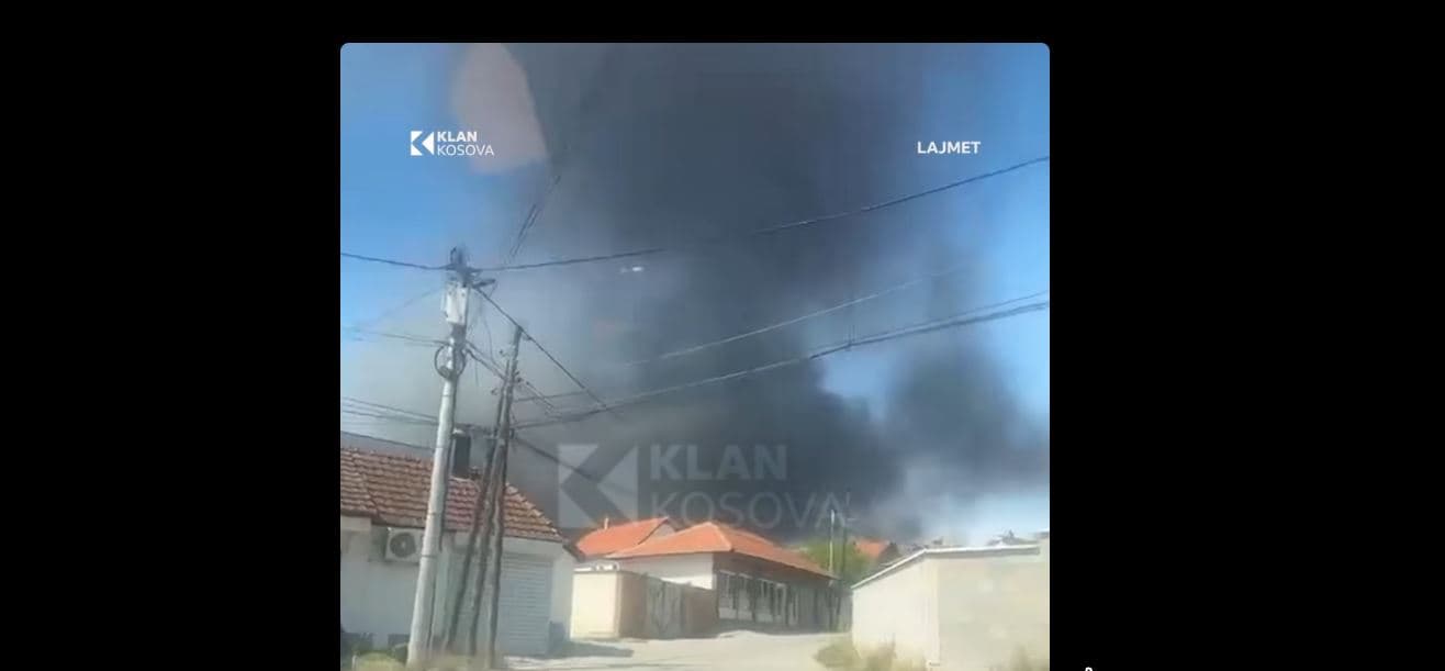 Një objekt përfshihet nga flakët e mëdha në Hajvali (VIDEO)