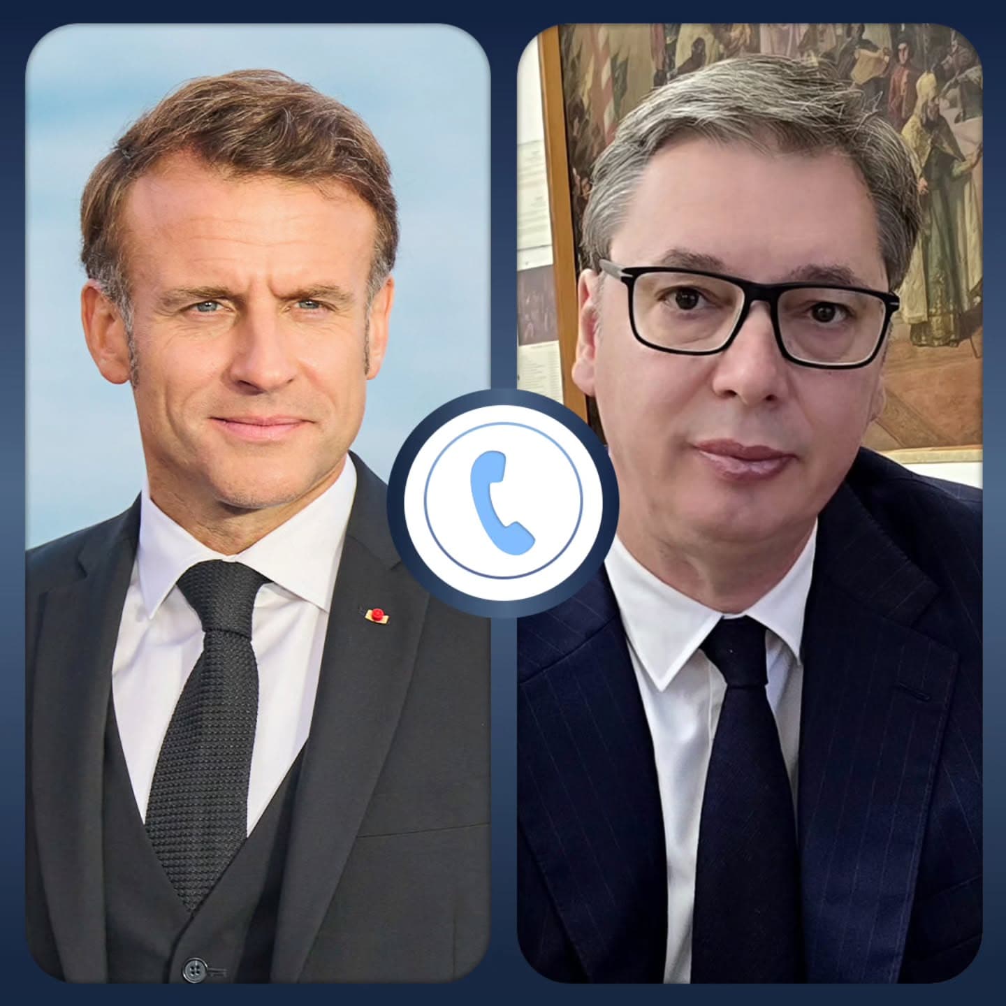 Vuçiqi bisedon me Macronin, flasin edhe për Kosovën
