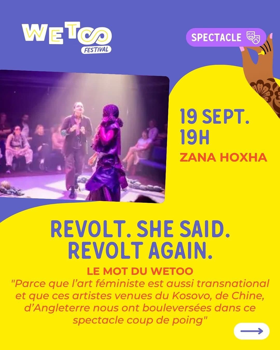 Artpolis prezanton artin feminist në Festivalin WeToo në Paris
