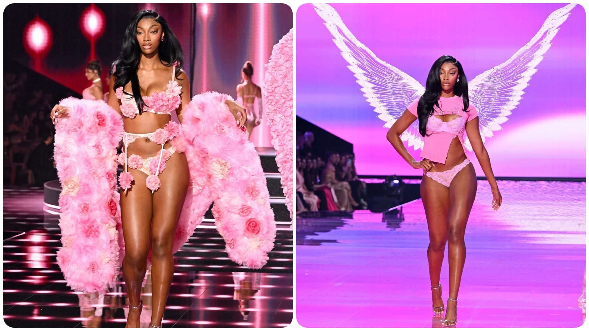 Angel Reese bën histori, basketbollistja parë që parakalon në pasarelën e “Victoria’s Secret”