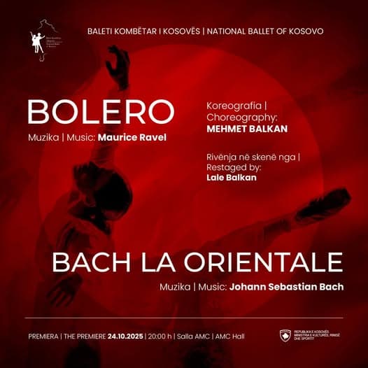 Baleti i Kosovës sonte shfaq premierën "Bolero & Bach La Orienta"