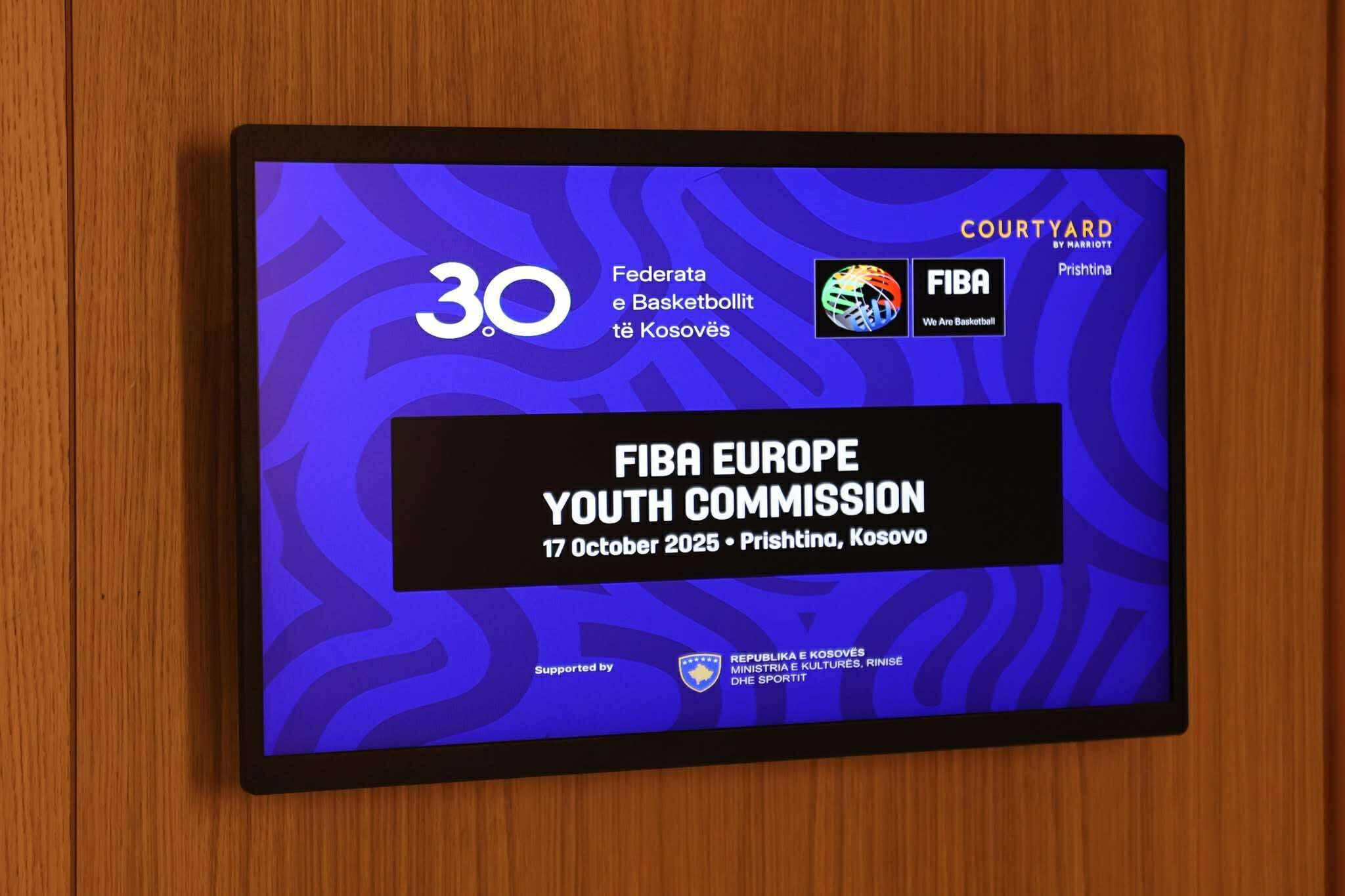 Për herë të parë në Kosovë mbahet mbledhja e Komisionit për të Rinj të FIBA Evropës