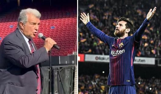 Laporta "fton" Messin në inaugurimin e Camp Nout të ri