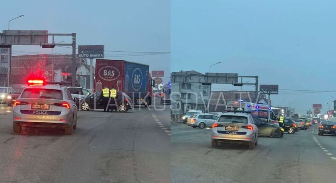 Aksident në Bresje, Policia dhe ambulanca në vendin e ngjarjes