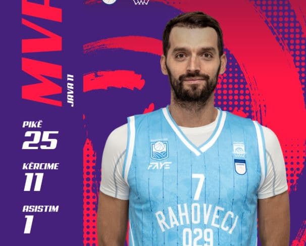 Fisnik Rugova, shpallet basketbollisti i javës në Superligë