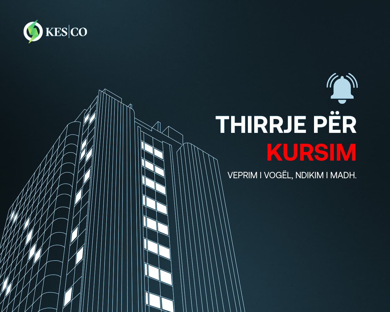 Thirrje për kursim dhe bashkëpunim – për stabilitetin e furnizimit dhe funksionimin e proceseve të rëndësishme në vend