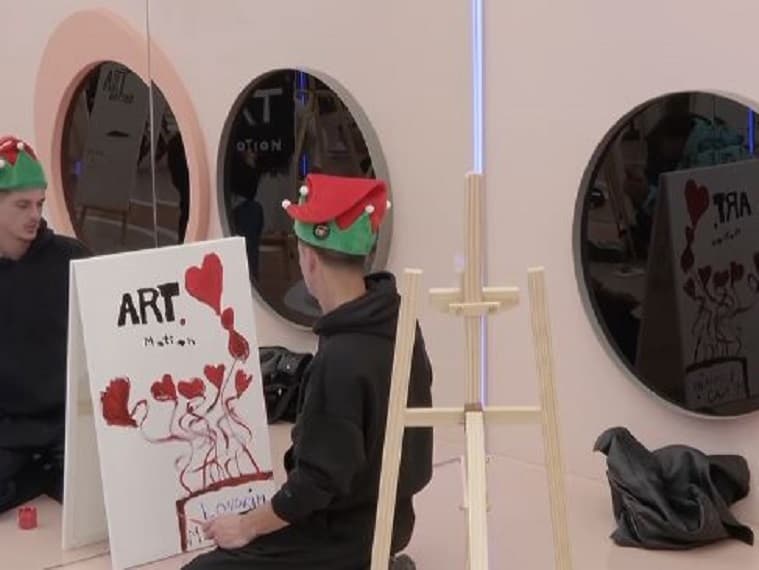 "Plotë me zemra" ja si e pikturoi Londrimi logon e Artmotion (VIDEO)