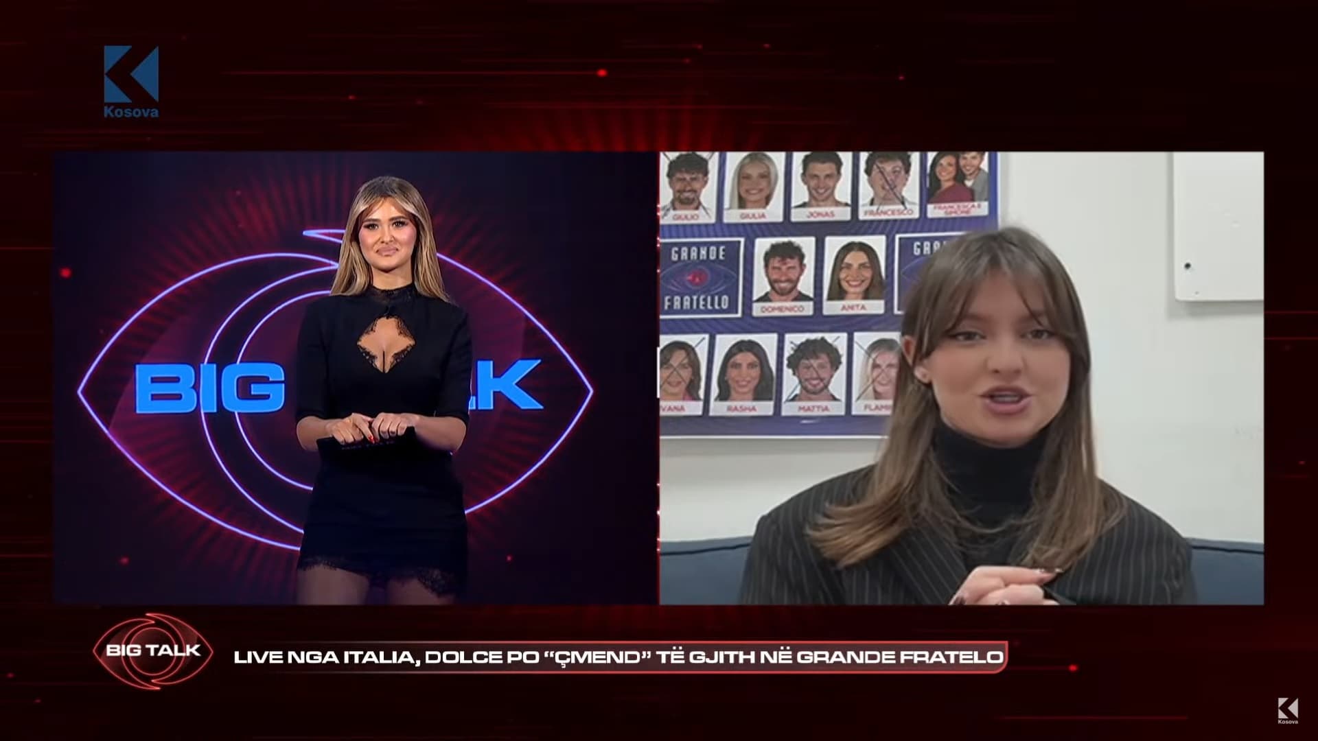 Dolçe po “çmend” të gjithë në Grande Fratellon: Gazetarja Blinera Vitija flet nga Italia (VIDEO)