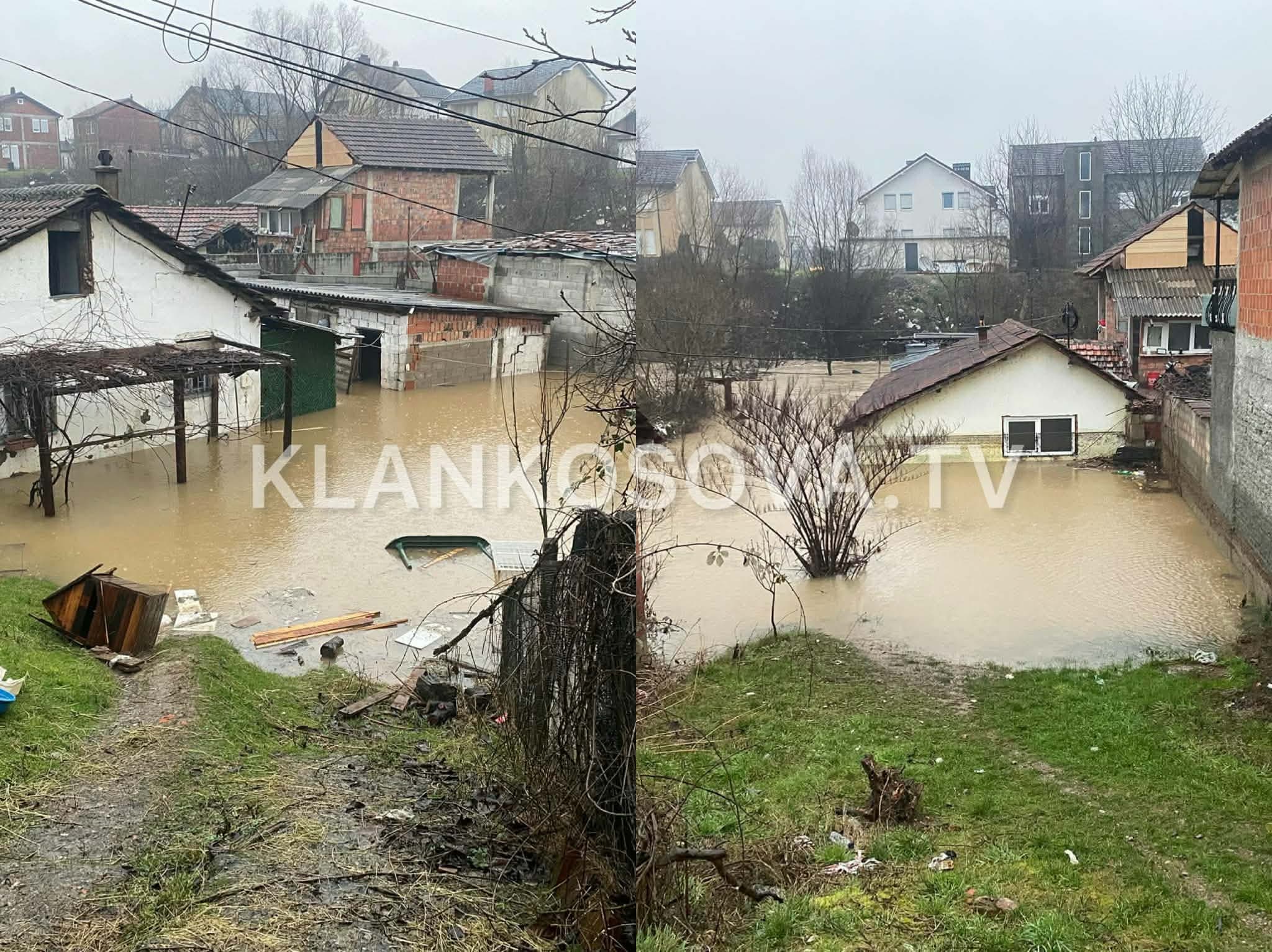 Pamje të dhimbshme nga Piskota e Gjakovës, shtëpi nën ujë