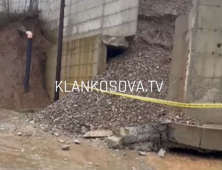 Shembje dheu në Brestoc të Rahovecit si pasojë e reshjeve (VIDEO)
