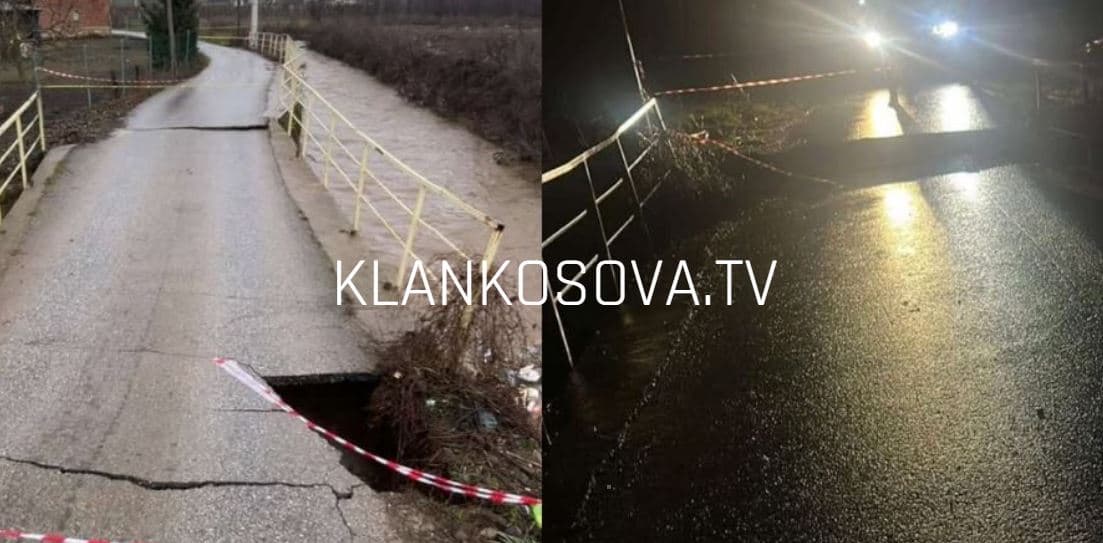 Reshjet shembin urën në Ropicë të Vushtrrisë, banorëve iu vështirësohet qarkullimi
