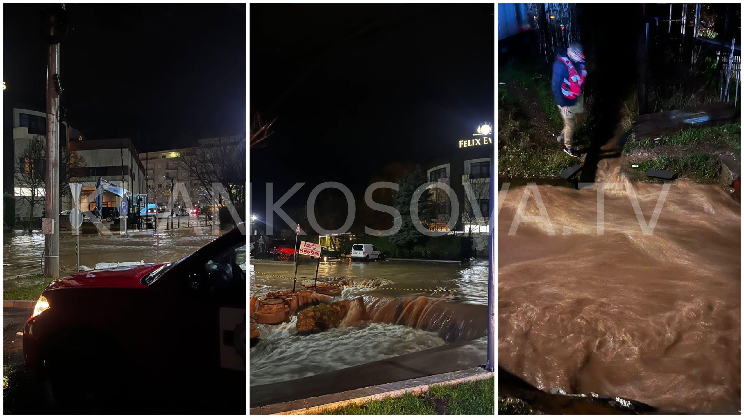 Qendra e Istogut, në gjendje të rëndë nga vërshimet (FOTO)