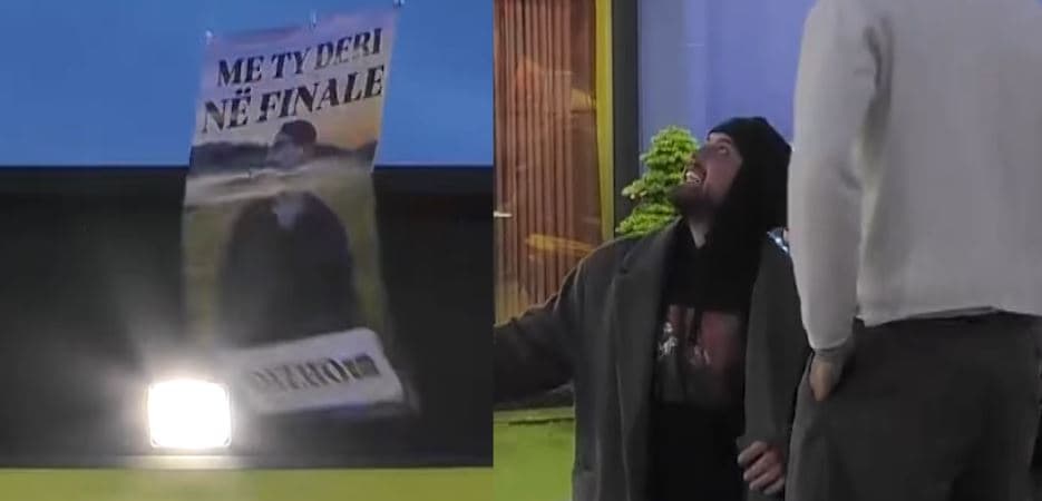 “Me ty deri në finale”, Kushtrimi surprizohet me dron (VIDEO)