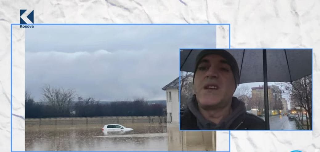 Drini i Bardhë del nga shtrati, rrezik për vërshime në Prizren (VIDEO)