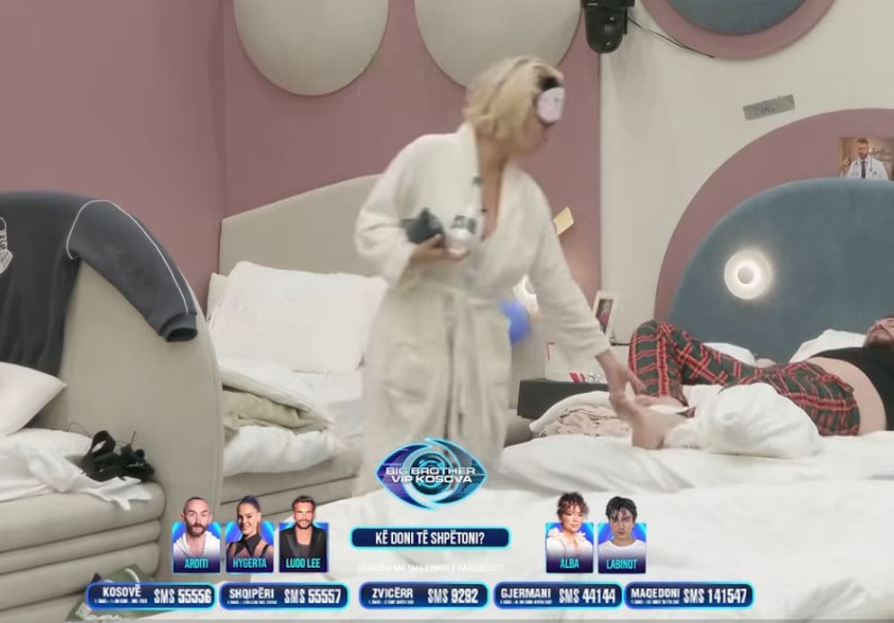 “Me gudulisje”, Dolce mundohet ta zgjojë Limin nga gjumi (VIDEO)