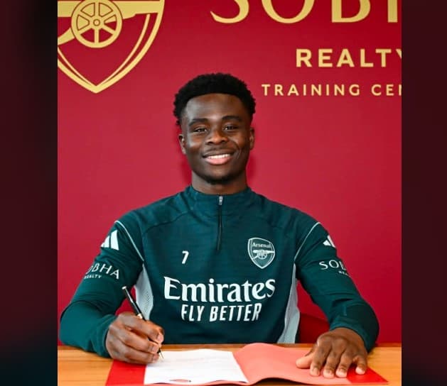 Saka vazhdon kontratën me Arsenalin deri në vitin 2031