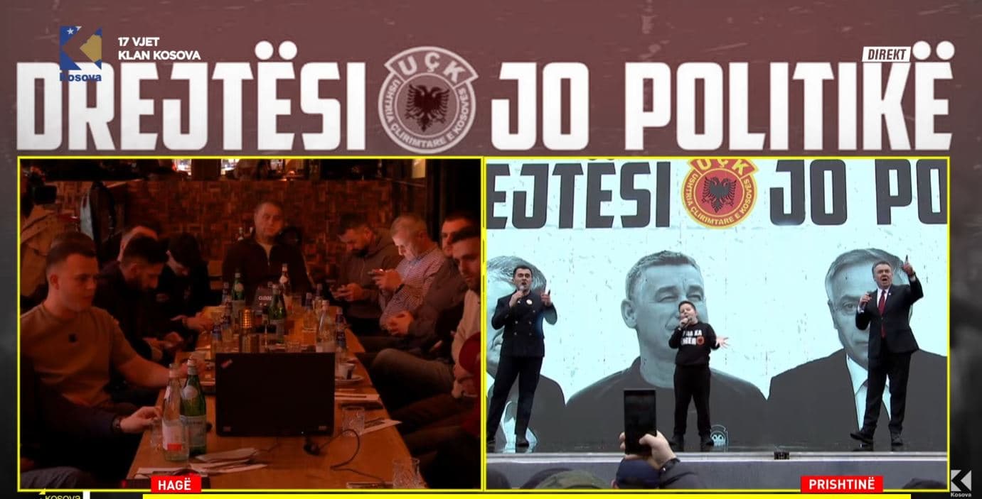 Ilir Shaqiri me djalin dhe nipin u këndojnë çlirimtarëve