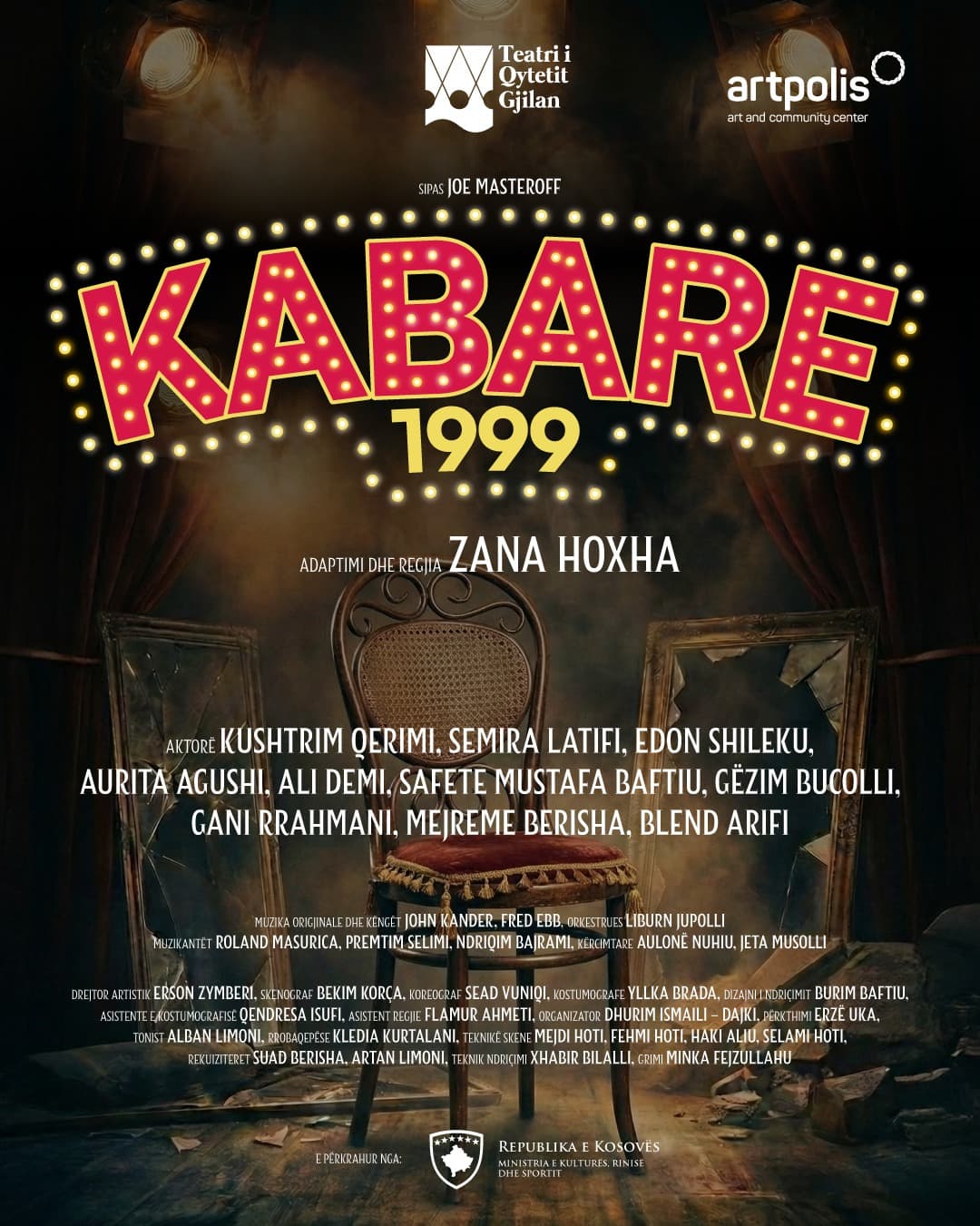 “Kabare 1999”, premierë sonte në Teatrin e Gjilanit