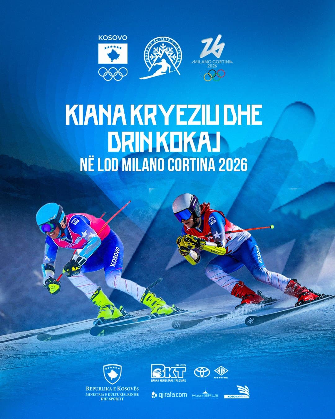 Sot nisin LO Dimërore, Kosova përfaqësohet nga skiatorët Kryeziu e Kokaj