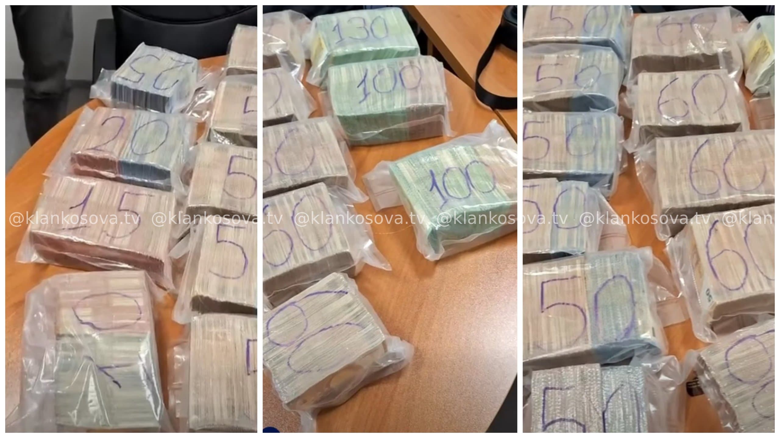 Ndalohen për 48 orë tre të dyshuarit te të cilët u gjetën 1 milion euro të padeklaruara