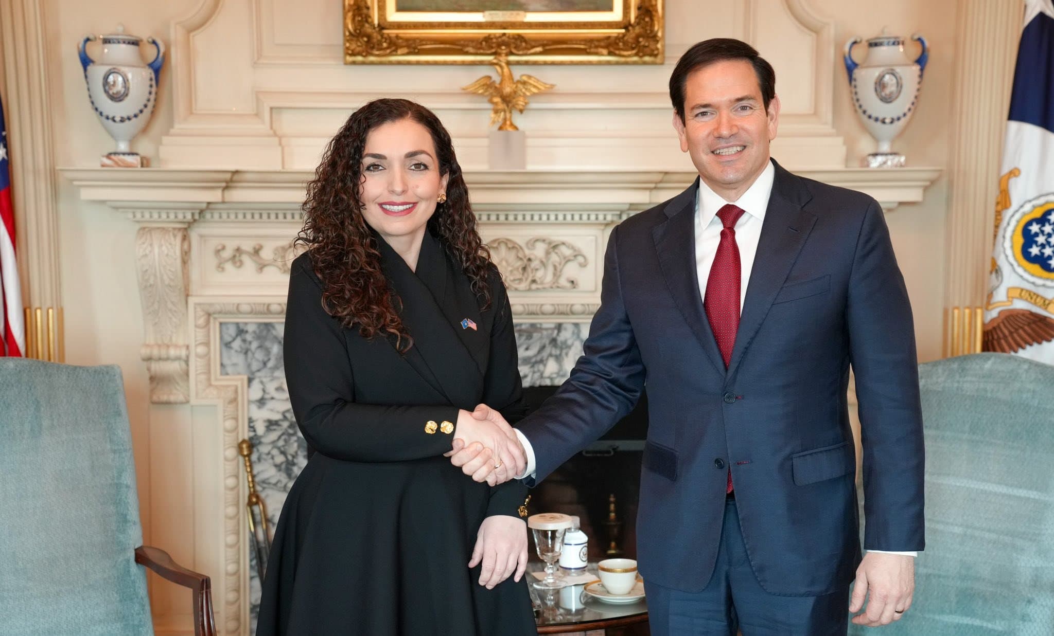 Osmani takohet me Rubion, diskutohet anëtarësimi i Kosovës në NATO