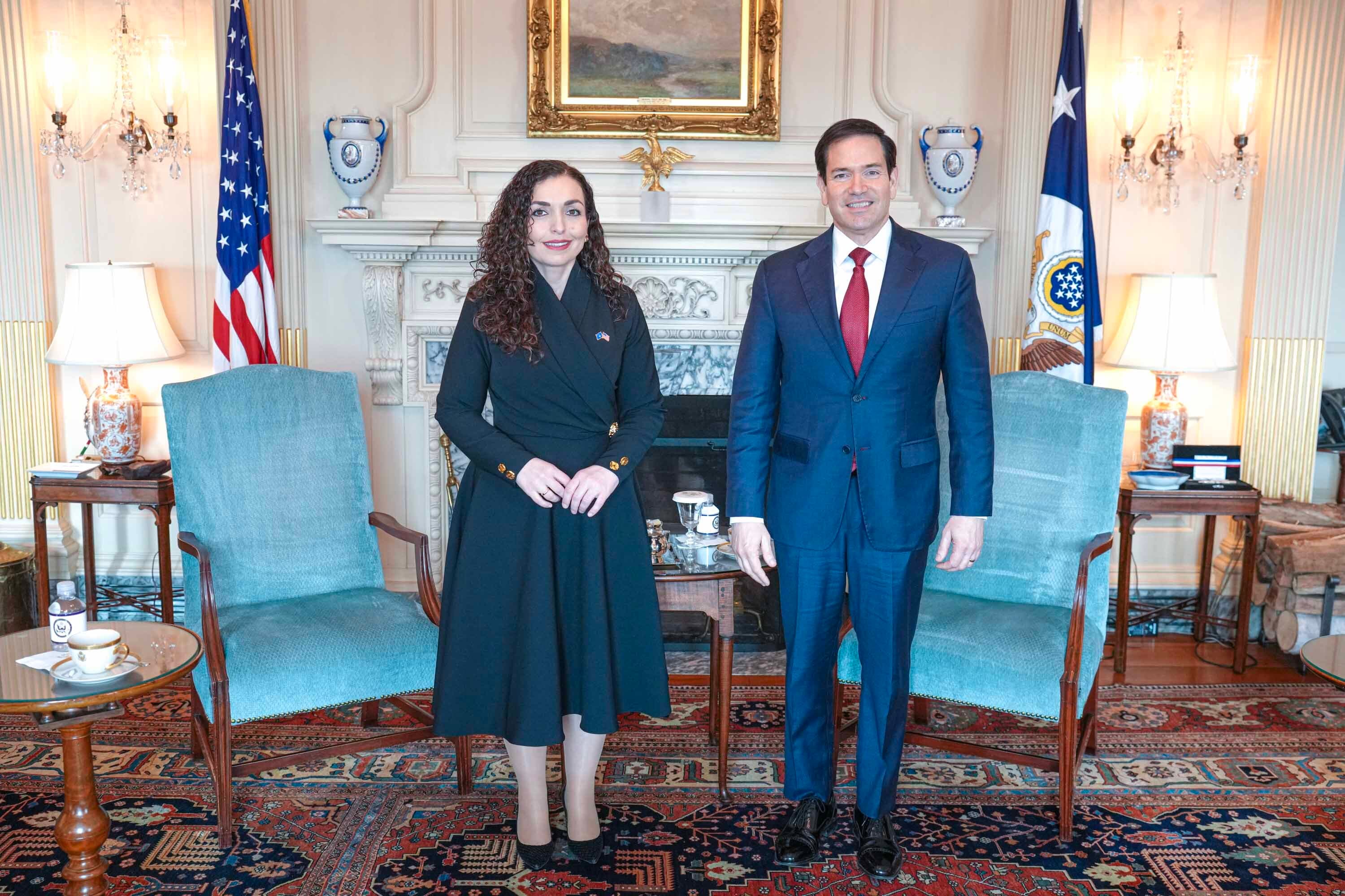 Rubio e falënderon Osmanin dhe Kosovën për angazhimin në Bordin e Paqes dhe misionin në Gaza