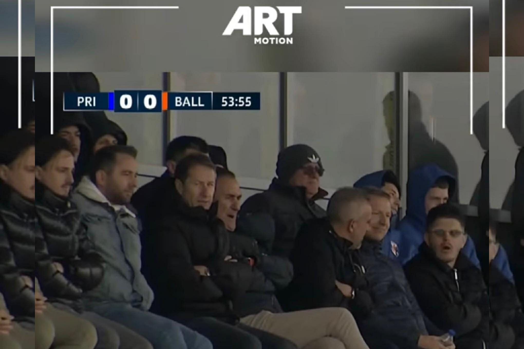 Milot Rashica dhe Franco Foda, tifozë specialë të ndeshjes Prishtina - Ballkani