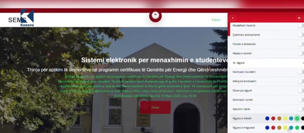 Asistenti virtual: Risi për studentët me shikim të dëmtuar (VIDEO)