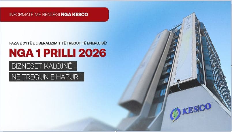 Faza e dytë e liberalizimit të tregut të energjisë: Nga 1 Prilli 2026 bizneset kalojnë në treg të hapur