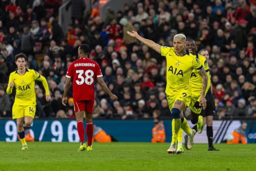 Tottenhami është gjallë, rrëmben një pikë në “Anfield”