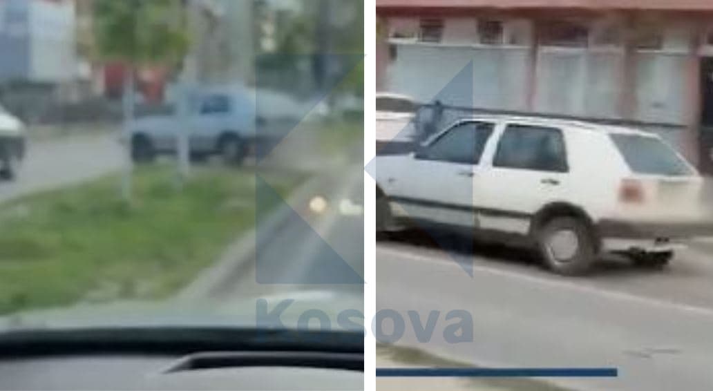 Golf 2 nuk njeh ligj, "i bie shkurt rrugës” në Fushë Kosovë (VIDEO)