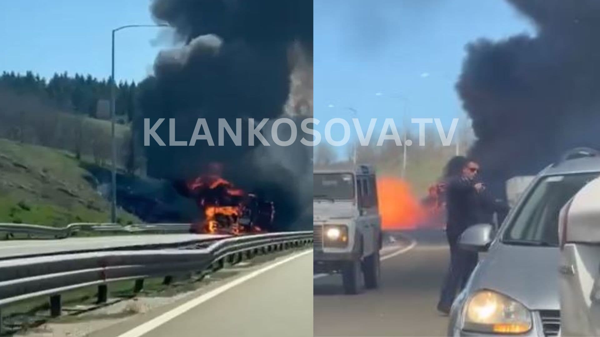 Çka ndodhi me shoferin dhe pasagjerin pas incidentit të zjarrit në autostradë, Policia jep detaje